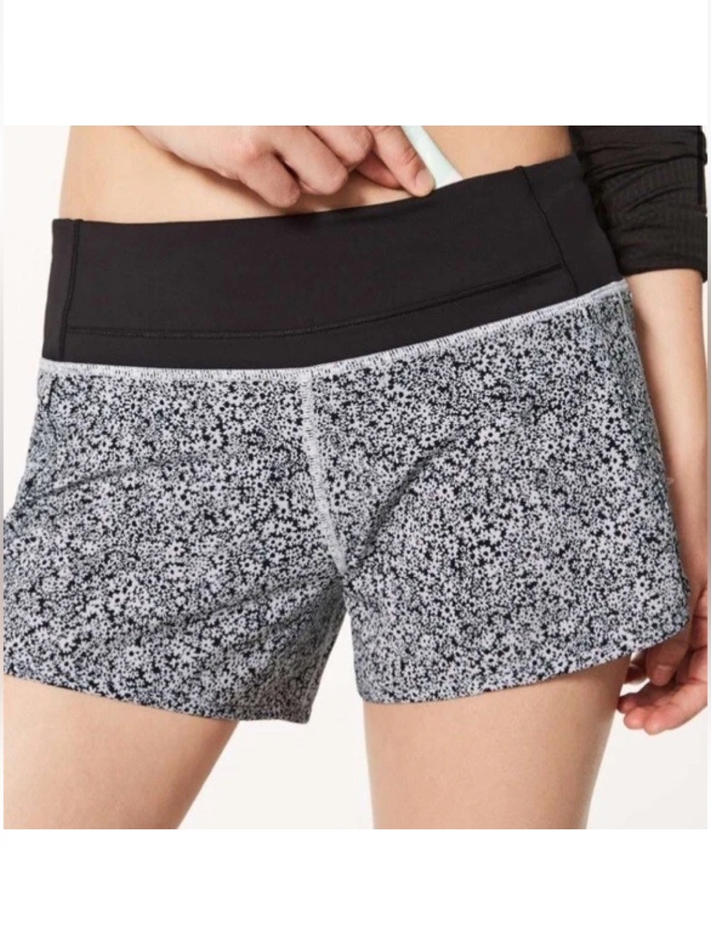 lululemon athletica Ditsy Daisy Run Times Short Performance Shorts